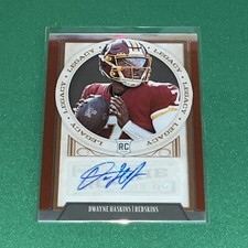 2019 Panini Chronicles Legacy Update Dwayne Haskins Auto Red /35 Rookie Redskins