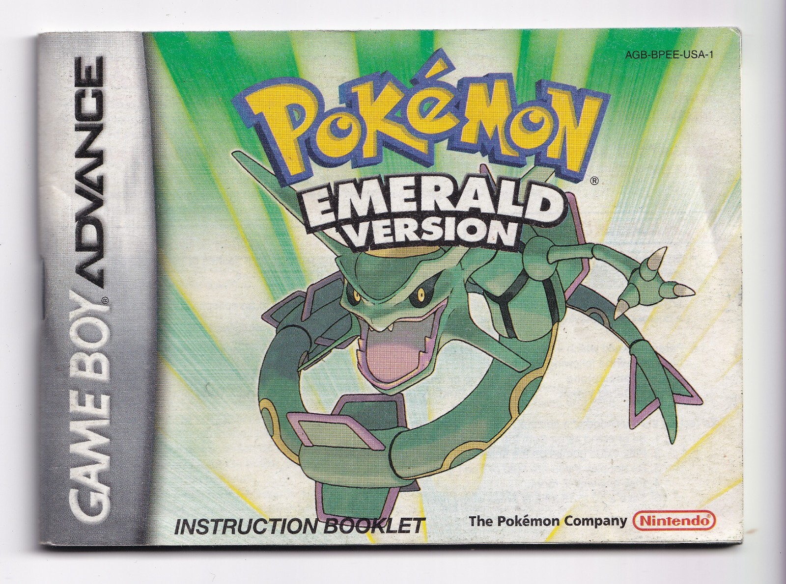 Pokemon Emerald Version GameBoy Advance Instruction Booklet Only (0569)
