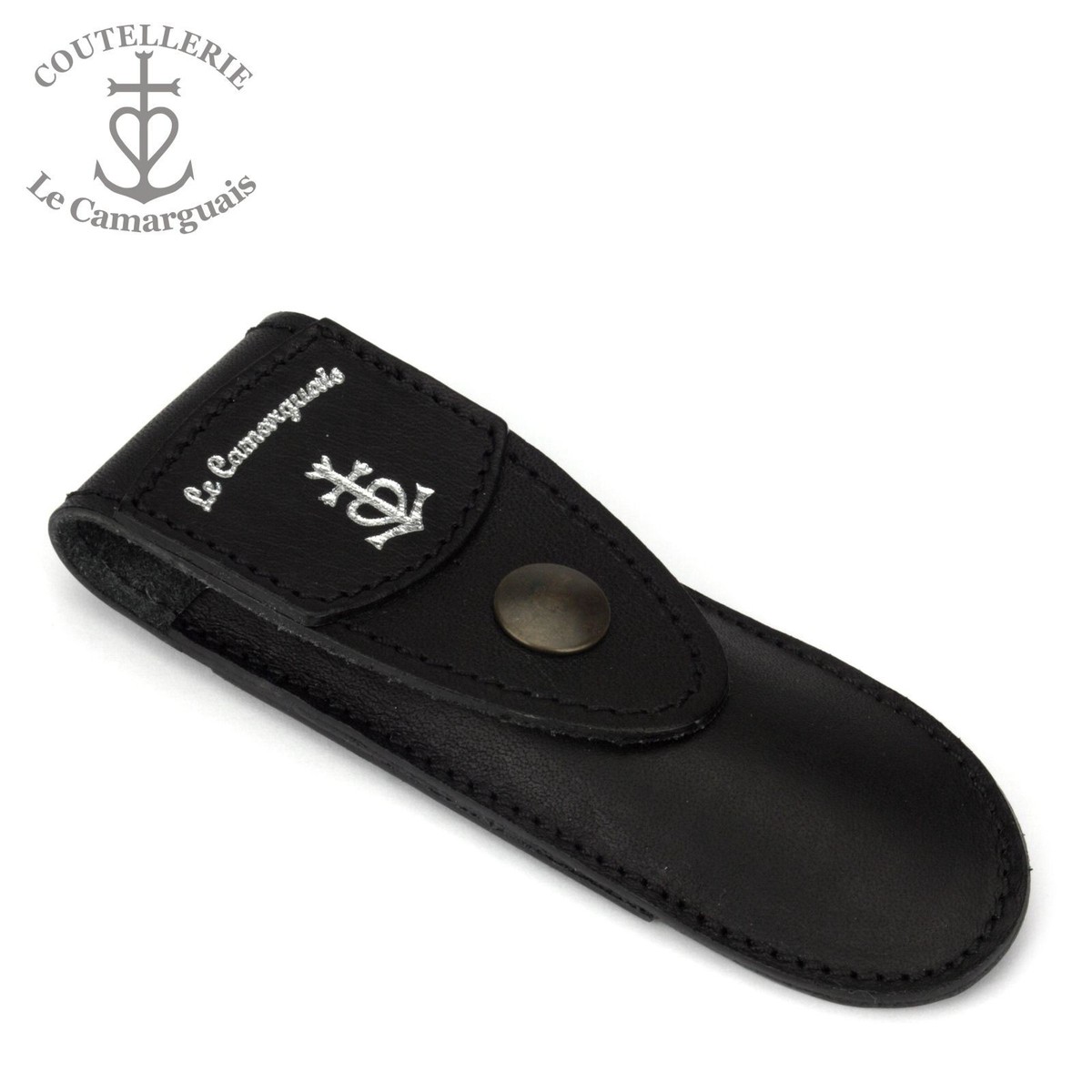 Leder Etui Für Taschenmesser - Dunkelbraunes Gürteltasche Für Camargue & Laguiole