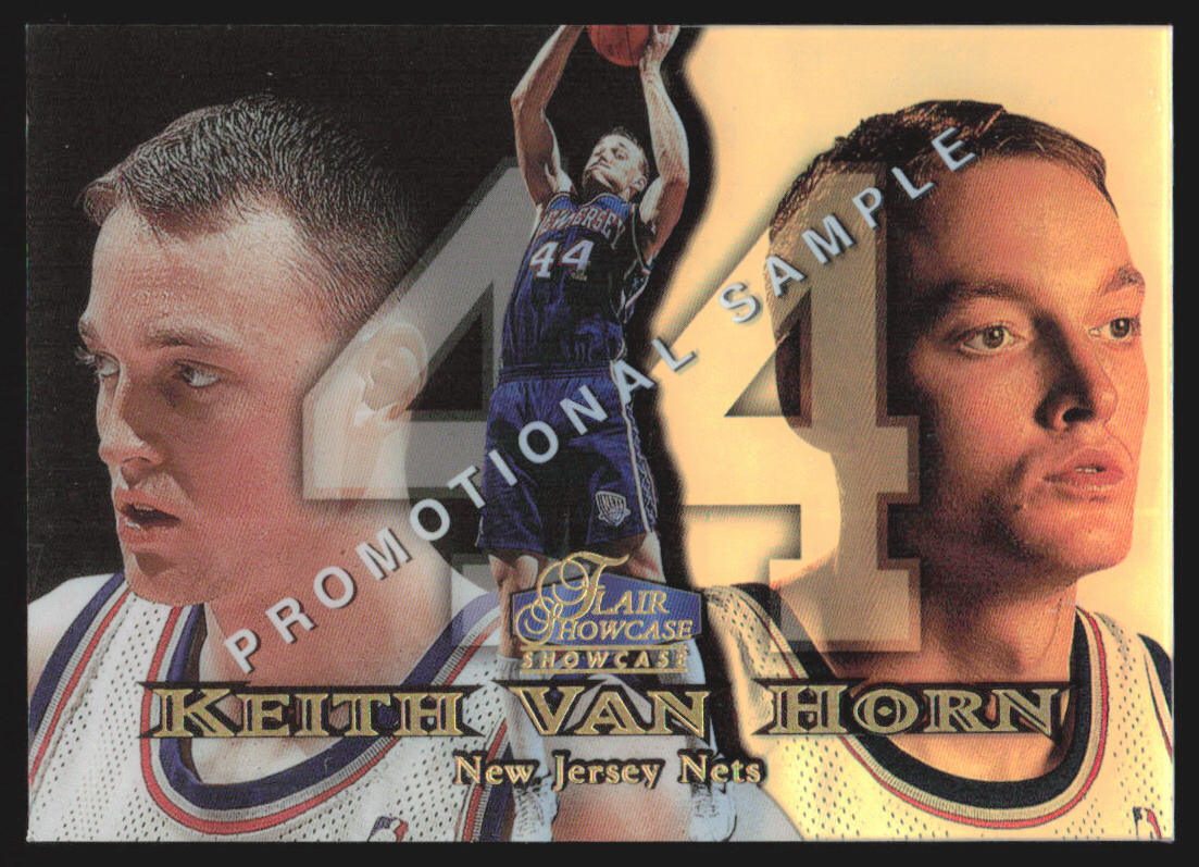 1998 Flair Showcase Keith Van Horn #1 fila 1 PROMO Reti Nuova Maglia 1K