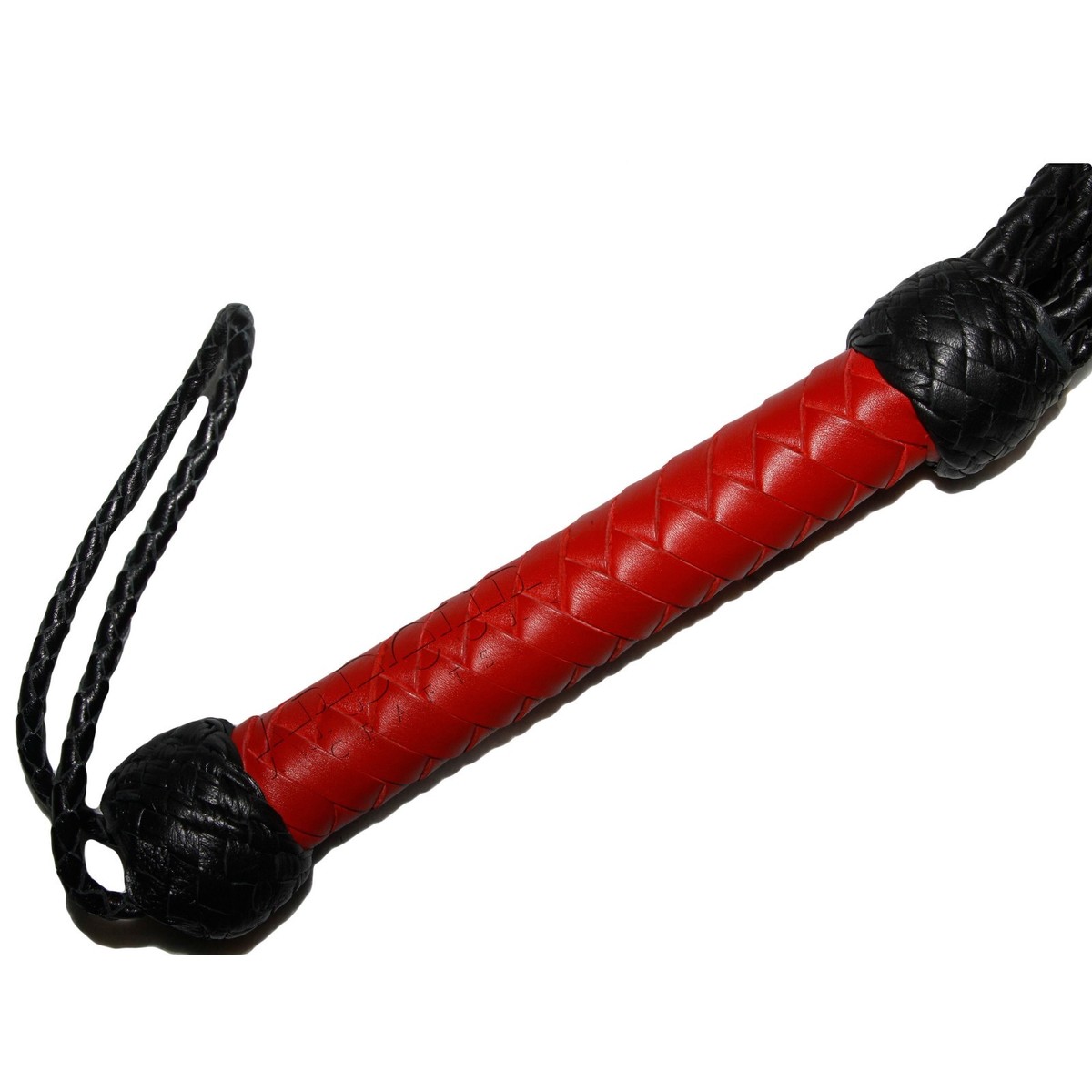 Black Leather Flogger For Adults Genuine Leather Flogger - 100 Tails, Black Cow Hide, Thick Leather (BULLWHIP SQUADRON) Leather Flogger 100 Tails