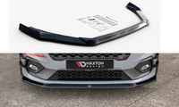 Cup Spoilerlippe Schwarz FüR Ford Fiesta ST MK8 Frontspoiler Spoilerschwert V2