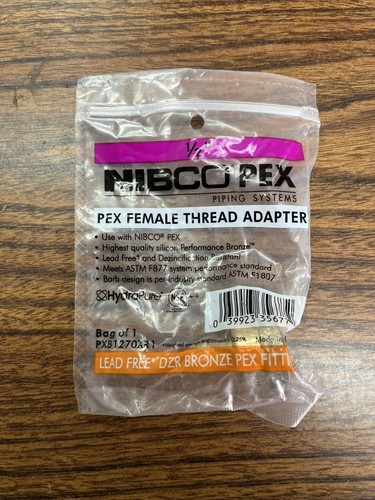 10 PC. 1/2" PEX X 1/2" FEMALE NPT THREADED ADAPTER BRASS CRIMP FITTING LEAD FREE