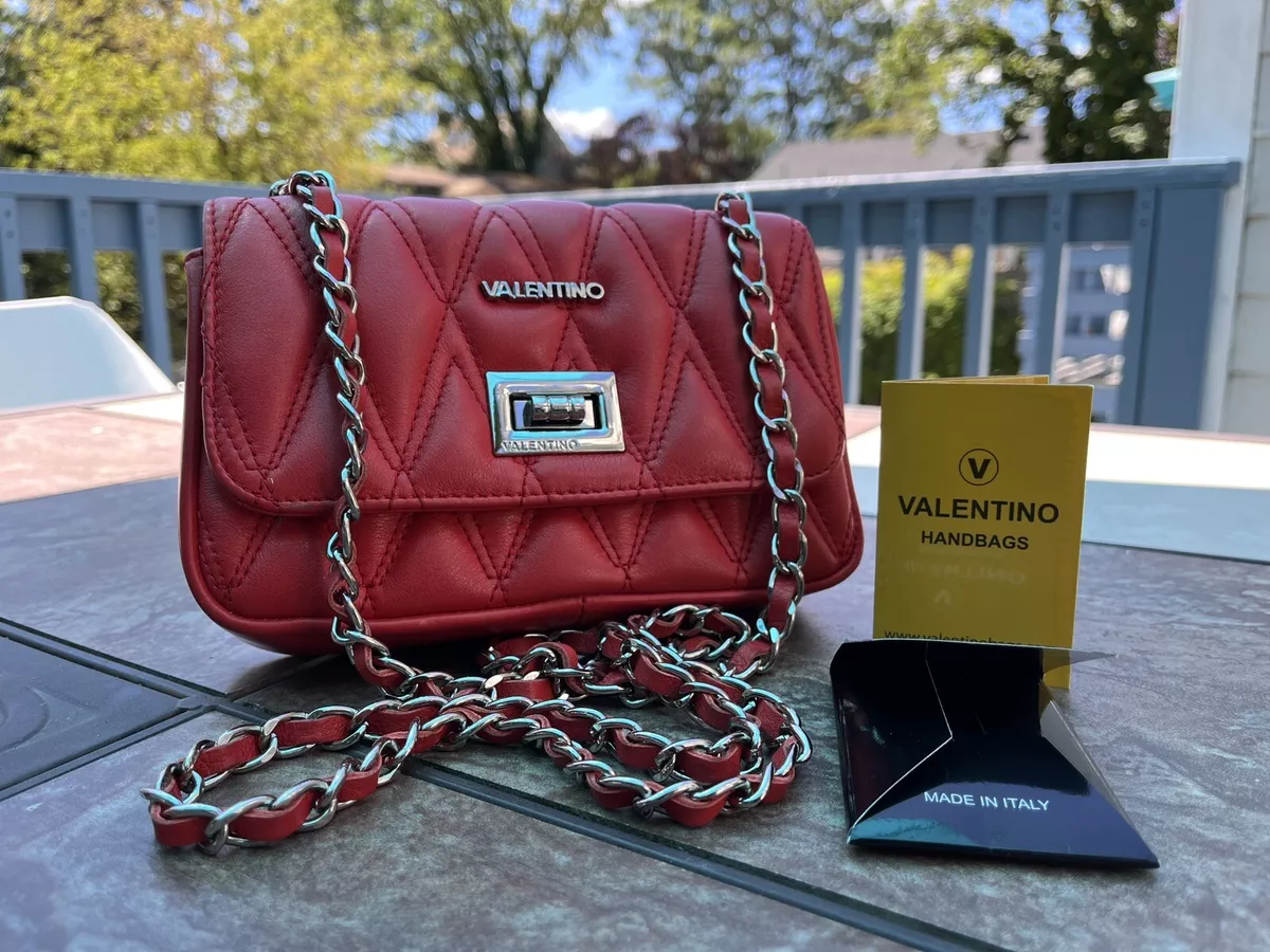 Valentino Garavani Rockstud - Pre-owned Women's Leather Cross Body Bag - Red - One Size