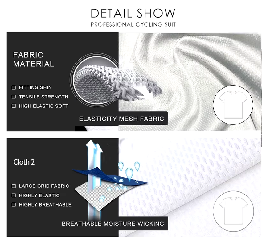 Cycling Jersey 2023 New Team Uae Cycling Clothing MTB Cycling 19D Gel