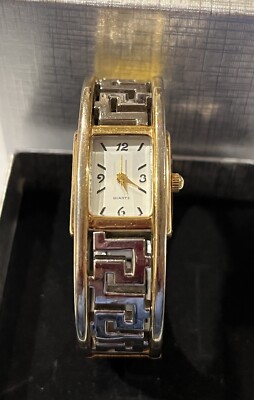 Vintage AVON Ladies Gold & Silver Tone Metal Quartz Watch 