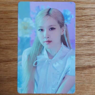 Rose Official Photocard BlackPink The Game The Girls Stella Black Ver. Genuine