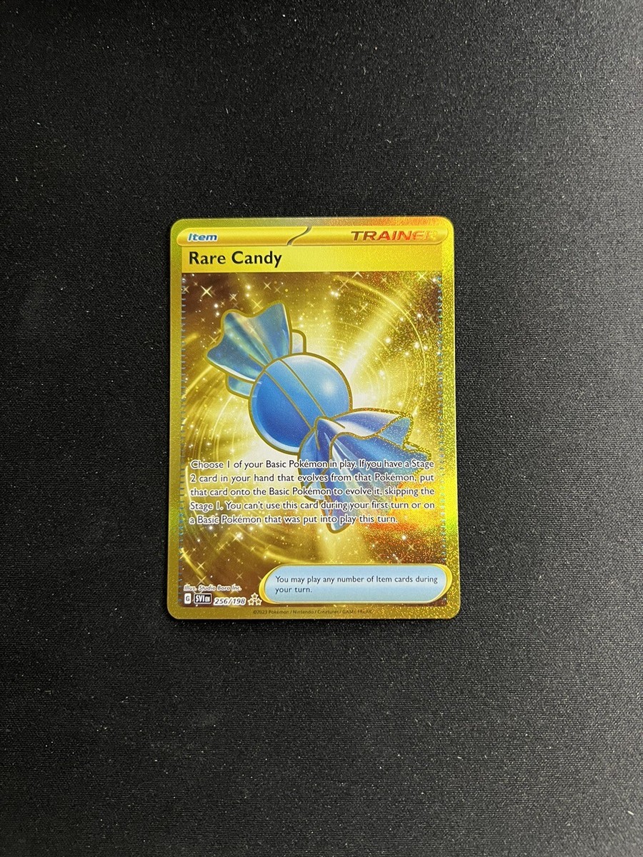 gold rare candy pokemon card price Amazon.com: Pokemon - Rare Candy 256/198 - Scarlet & Violet - Secret Rare main image 0