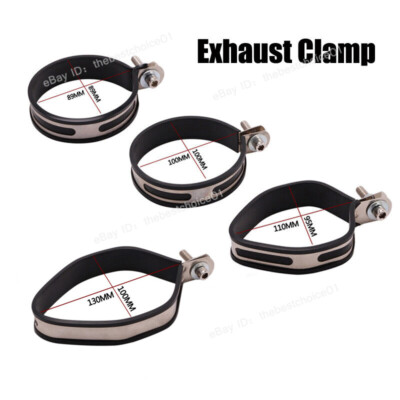 Motorcycle Exhaust Clamps Strap Mounting Bracket Hanger For Muffler Exhaust Pipe