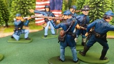 ACW SET 32 AMERICAN CIVIL WAR UNION INFANTRY 54MM 1/32 PAINTED MINIATURES