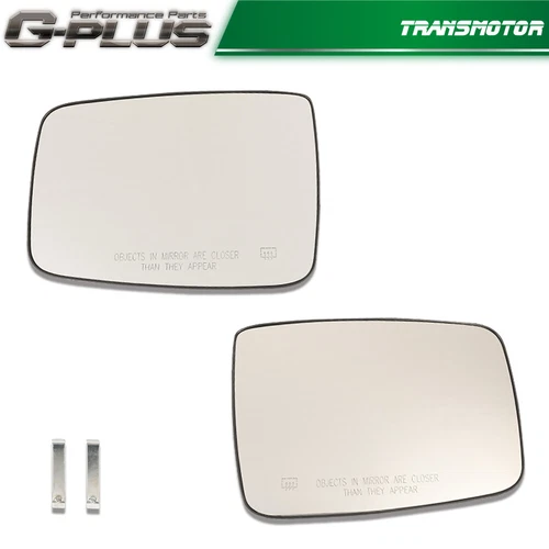 Fit For 11-19 Dodge Ram 1500 2500 Mirror Glass LH & RH Sides Power Heated 2pcs