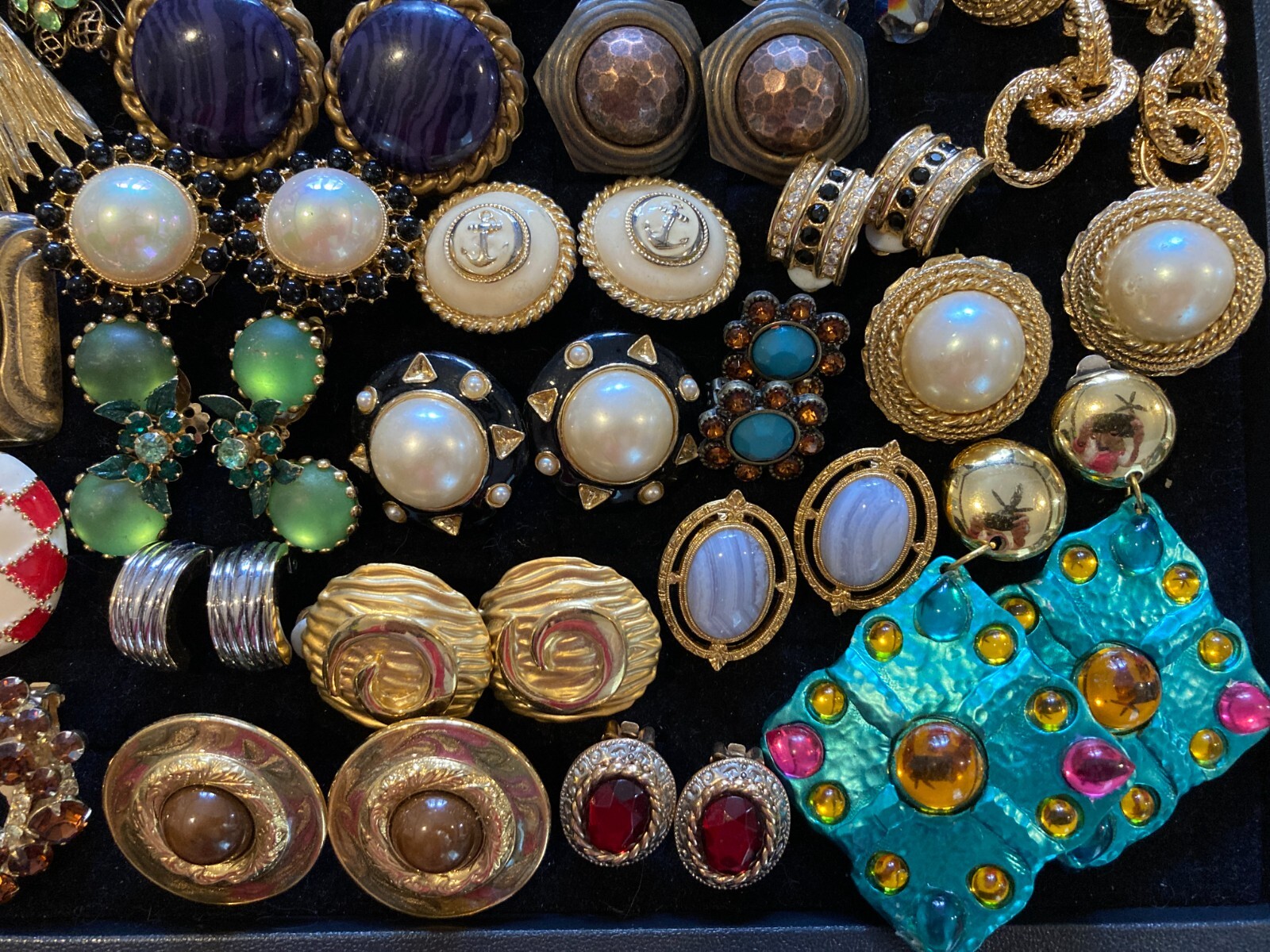 Vintage CLIP EARRING LOT of 194 (57 Signed) FLORENZA WEISS SWAROVSKI KRAMER LCI+ eBay