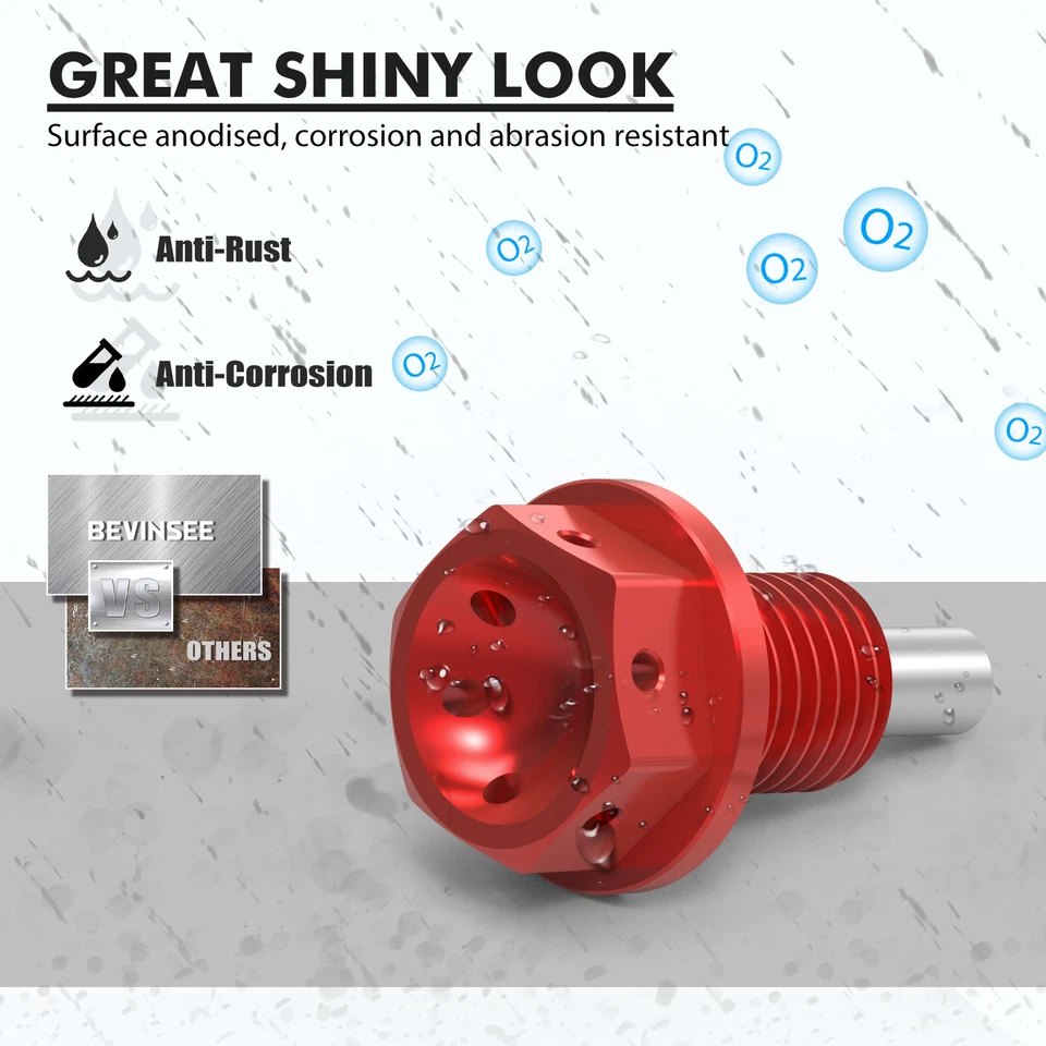 Tornillo de drenaje de aceite magnético de aluminio para BMW Serie 3 E36 E46 E90 325i 330i 328i Z - Imagen 3 de 4