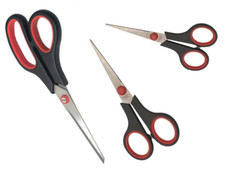 Scheren-Set, 3-teilig - Haushaltsschere, Bastelschere, Universalschere