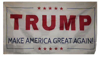 Red Premium Poly Flag 3'x5' Grommets 3x5 Donald Trump Make America Great Again 