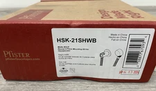 Pfister HSK-21SHWB Modern Round 3-Piece Handshower Holder, Matte Black