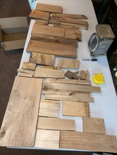 Hardwood Wood Scraps Box Of Cut Offs Craft Maple, Cherry, Oak 20 Pounds Box D 