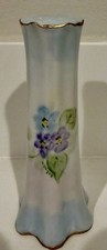 Vintage Salt Shaker-Single Bavaria Hand Painted Florals Unsigned