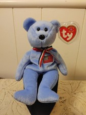 2001 TY Beanie Baby AMERICA 9/11 Tribute Bear Retired Rare with Tag Errors