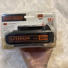 Genuine OEM BLACK+DECKER 20v Lithium Ion Battery 1.5AH, sealed package 