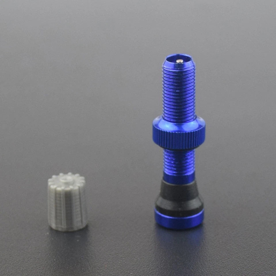 2pcs Tubeless Bike Wheel Tyre Valve Aluminum Alloy Bicycle Valve Cap Dust Proof - Image 4 of 4