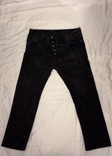 Levi’s 501 Black Jeans Men's 36x30 Button Fly Straight Leg EUC