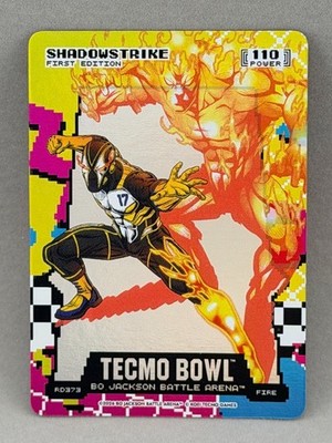 2026 Bo Battle Arena Tecmo Bowl 80's 8-bit Rad ~ SHADOWSTRIKE ~ RD373 ~ 110 Fire