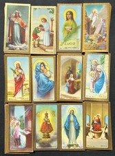 100 Mixed Vintage Catholic Holy Cards  Mix of 12 designs  Mint Condition SET 3