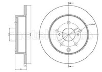 2X Metelli Bremsscheibe 23-1012C FüR Toyota