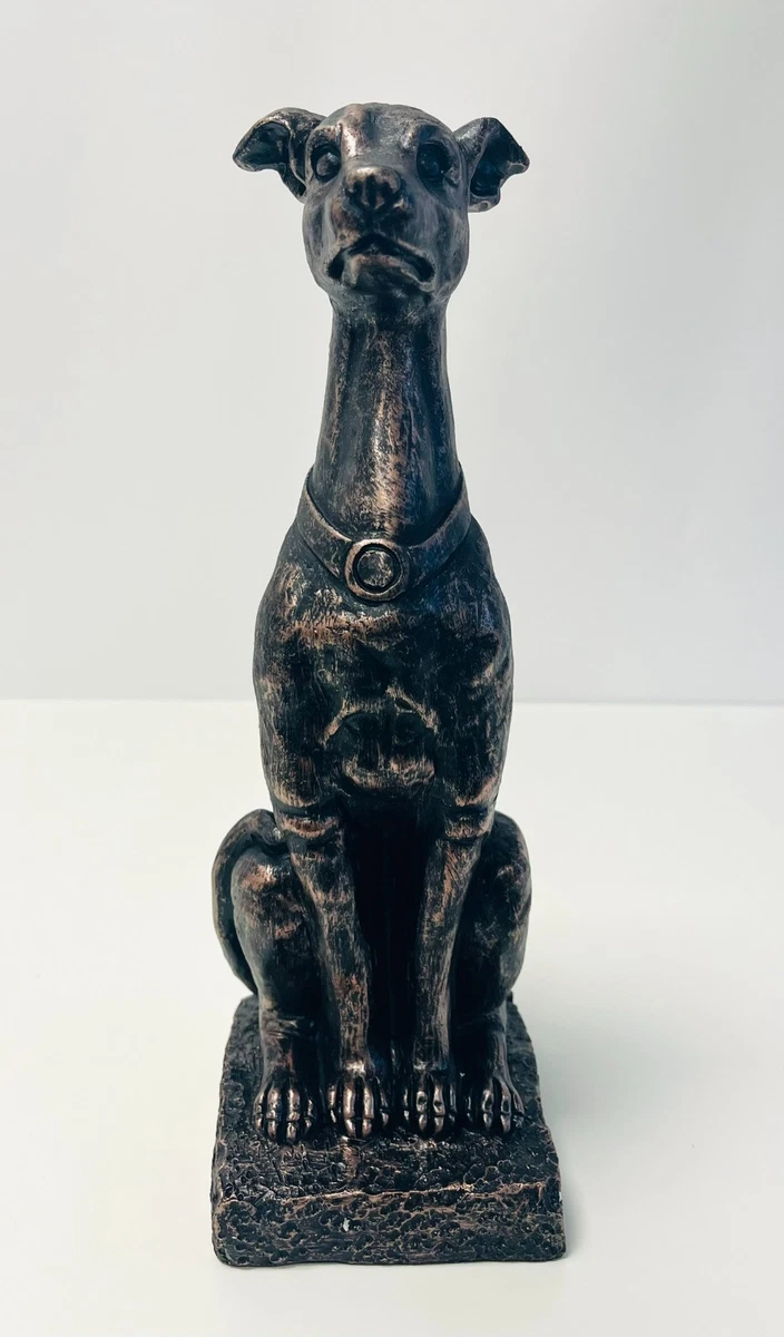 Paire De Serre-livres Lévriers Art Déco – Figurines Chien Dorées Style Rétro