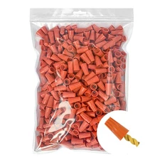 500Pcs Electrical Wire Connectors - Orange Wire Caps Screw Terminals - Twist ...