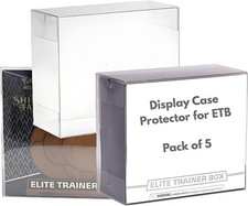 5PCS PVC Pokemon Elite Trainer Box ETB Plastic Protector Case Anti-Scratch