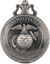 Brand New USMC Marine CORPS quartz military Pocket Watch red available