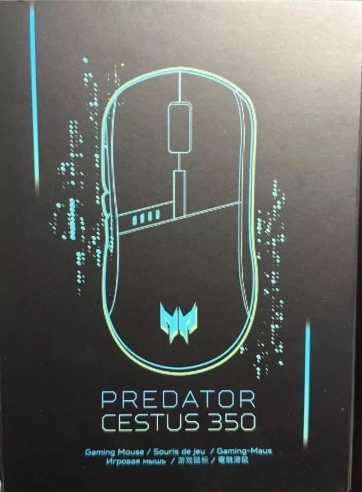 Acer Predator Cestus 350 wireless gaming mouse - Black - USB or 2.4Ghz 16000 DPI