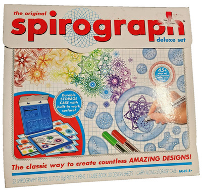 Spirograph Deluxe Set 2020 - Near Complete - Wheels Still Sealed - 45+ Pieces