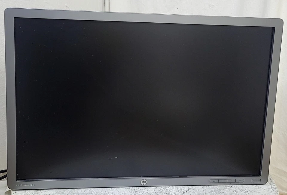 HP EliteDisplay E241i F0W81A 24" LCD Monitor DP VGA DVI-I GRADE B SEE NOTES - Image 2 of 4