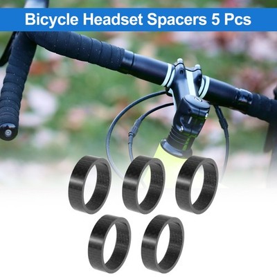 Fahrrad Steuersatz Distanzscheiben 10mm, 31.8mm/1-1/4'', 5 Stk, Schwarz