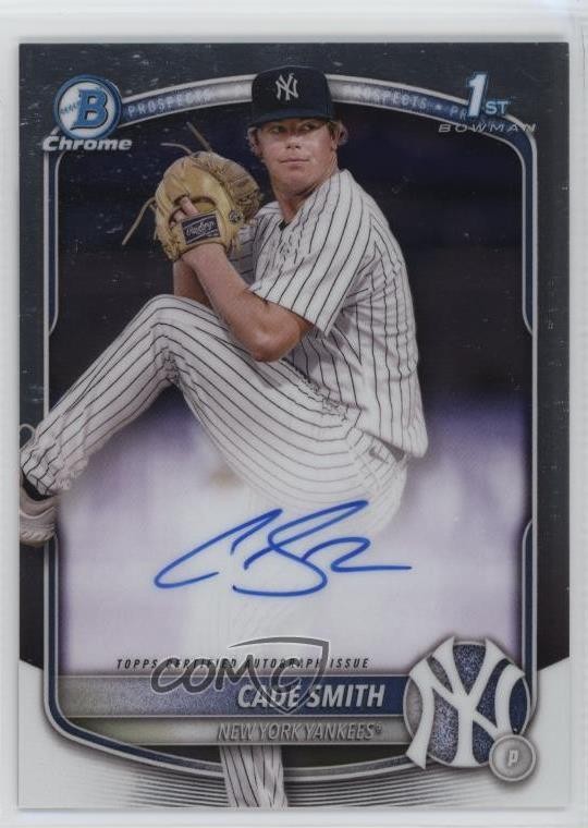 2025 Bowman Chrome Prospect Auto Cade Smith #CPA-CS Auto sc8