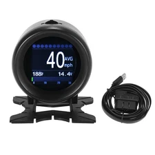X AUTOHAUX OBDII Multi-Function Digital Gauge KMH MPH Digital Speedometer Oil...