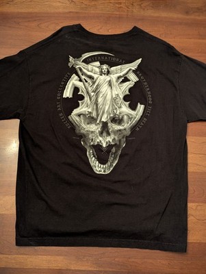 Sullen Art Collective Men's XL '' Etched In Stone'' B & W Julian Farrar Tattoo Tee
