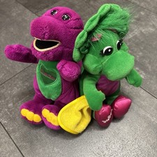 Baby Bop Singing Stuffed Plush Vtg 90s Dinosaur Barney Animal ABC I Love You -Me