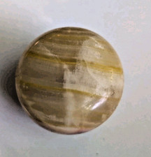 Vintage Gear Shift Knob Polished Swirl Stone Marble Agate Hot Rod Car