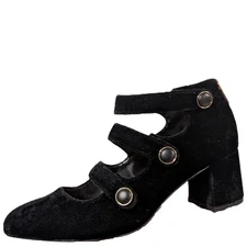 Bella Vita Black Velvet Heels