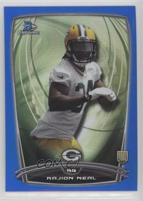2014 Bowman Chrome Blue Refractor 31/199 Rajion Neal #183 Rookie RC 9l4