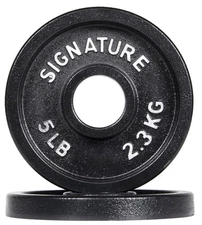 Deep Dish 2-Inch Olympic Cast Iron Weight Plates with E-Coating