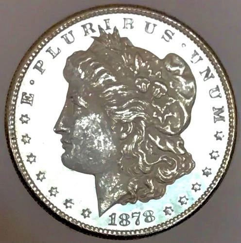1878 S MORGAN ULTRA PROOF LIKE! GEM BU+++++UNREAL PIECE! WOW PL+++RARE NR #64658