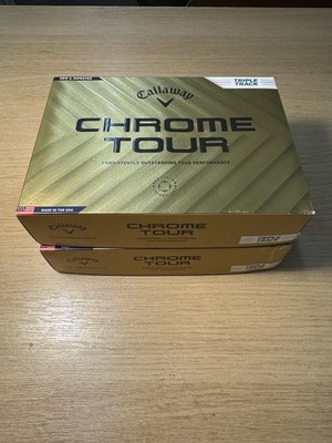 Brandneu Callaway Chrome Tour Golfbälle x 2 ZWEI Dutzend