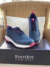 Brand New Ladies Footjoy Navy Tour Rival Golf Shoes Size 7 Wide RRP £100