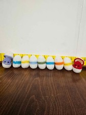 9 Crocheted Eggs With Chicks Inside