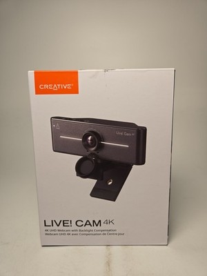 CREATIVE LIVE! CAM SYNC 4K UHD Webcam with Backlight Compensation